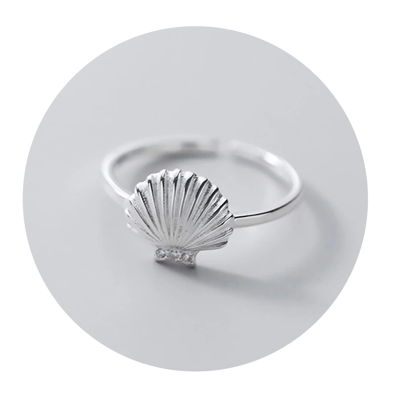 Bague femme coquillage et argent massif 925 | Agate You Bague femme coquillage et argent massif 925 | Agate You