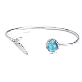 Bracelet queue de sirène argenté