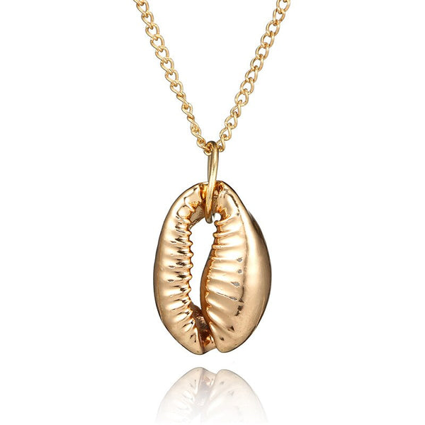 Collier Bohème Avec Pendentif Coquillage Cauris - Noir Et Argenté - Matière Plume - Neuf Avec étiquette