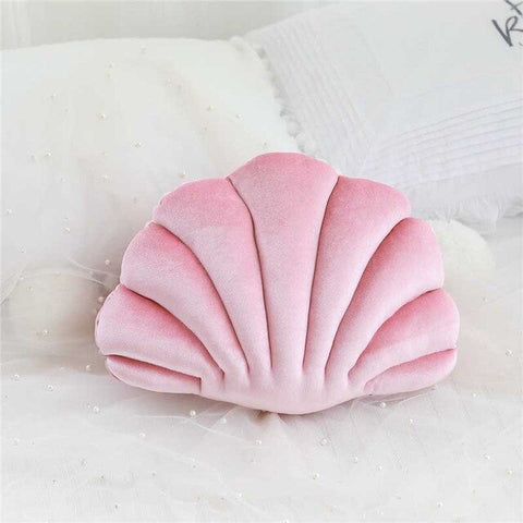 Coussin Coquillage Rose Clair