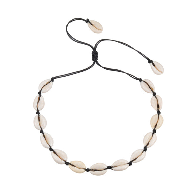 Collier Coquillages Nouvelle-Calédonie – Fabrication Artisanale – Pièce Unique
