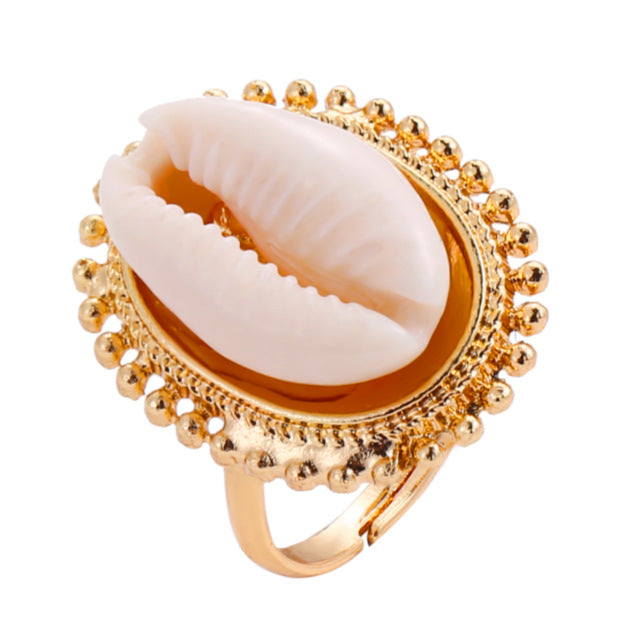Bague Artisanale En Coquillage Naturel - Bijou Unique Fait Main