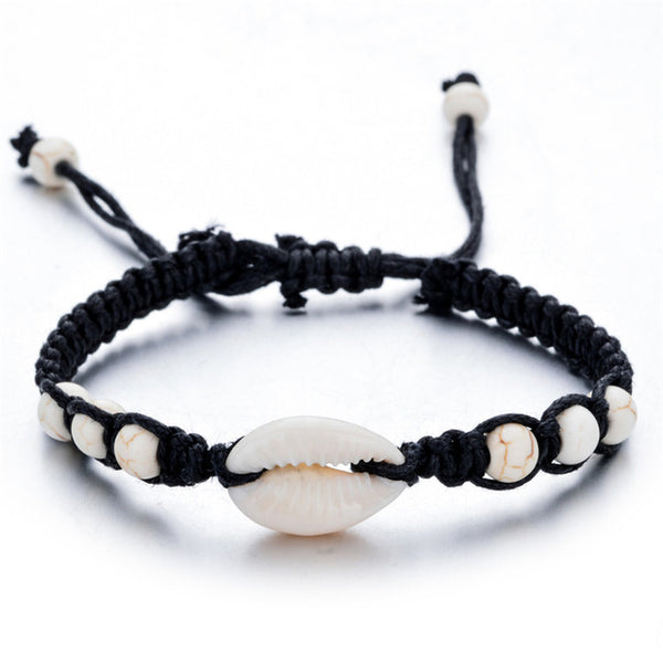 Bracelet coquillage blanc - bracelet perle blanche