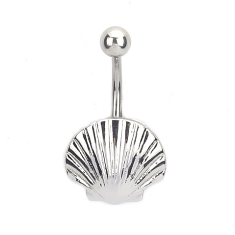 Piercing Nombril Coquillage Coquille St-Jacques (Argent)