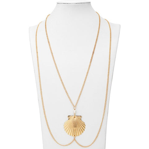 Collier Coquillage Sautoir Coquille Saint-Jacques