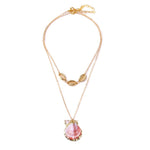 Pendentif Coquillage Pencten Rose