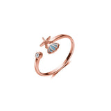 Bague Coquillage Or Rose